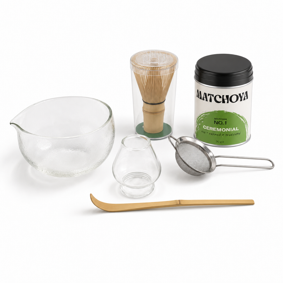 Matcha Bowl Set 5-teilig + Ceremonial Matcha - Hauptbild