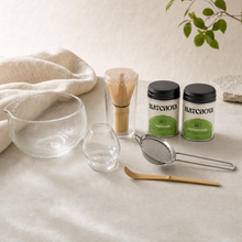Matcha Bowl Set 5-teilig + Premium + Ceremonial Matcha - Lifestyle