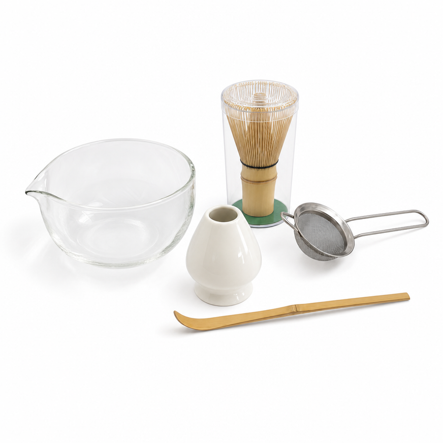 Matcha Premium Set 5-teilig – Hauptbild auf Weiß